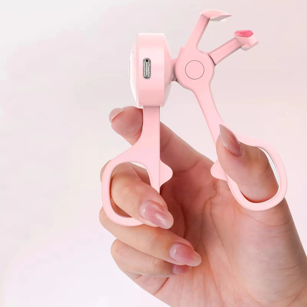 Portable Digital USB Power Heating Eyelash Curler Multi-Functional Long-Lasting Personal Care Appliance for Home Car Hotel Use