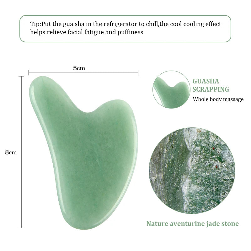 Rose Quartz Gua Sha Facial Sculpting Set — Depuff, Lift & Contour