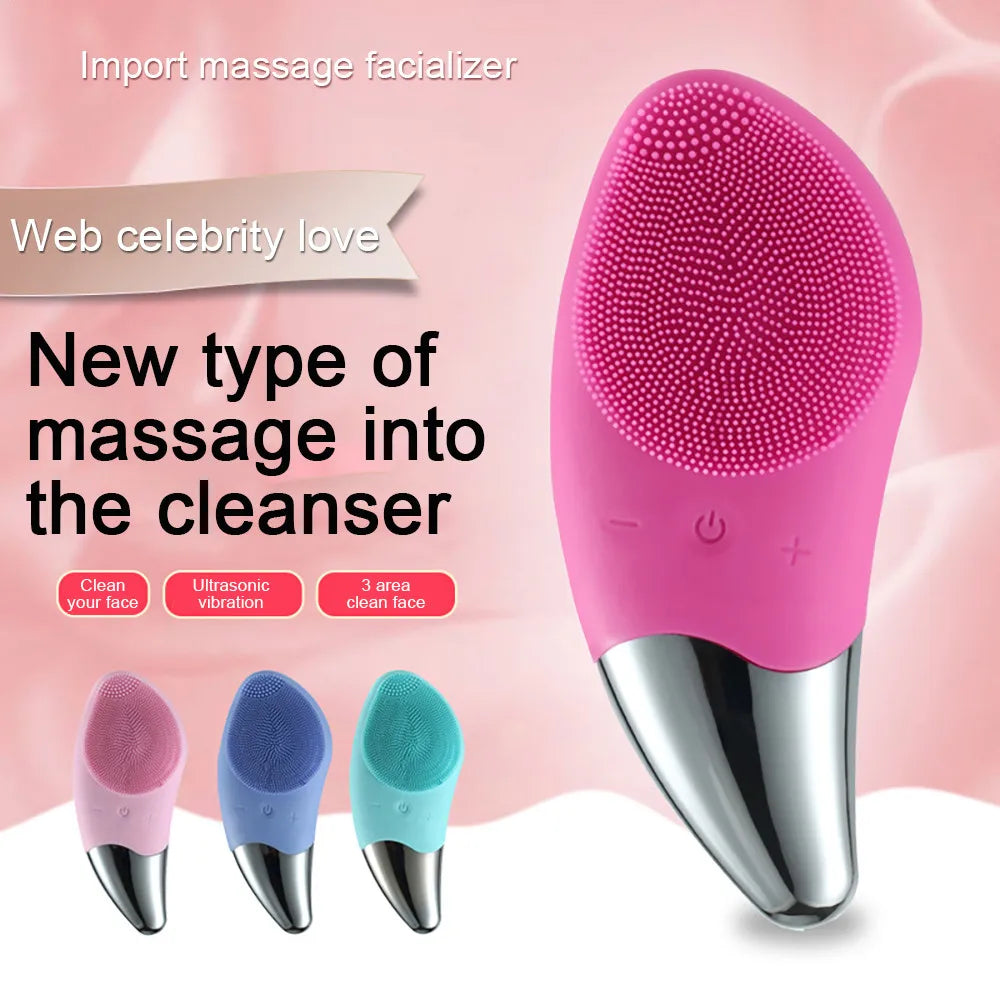 Ultrasonic Silicone Face Cleanser