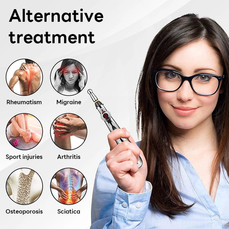 Laser Point Massage Pen Probe Energy Along Meridian Energy Pen Electronic Acupuncture Point Pen Puncture Needle Physical Therapy