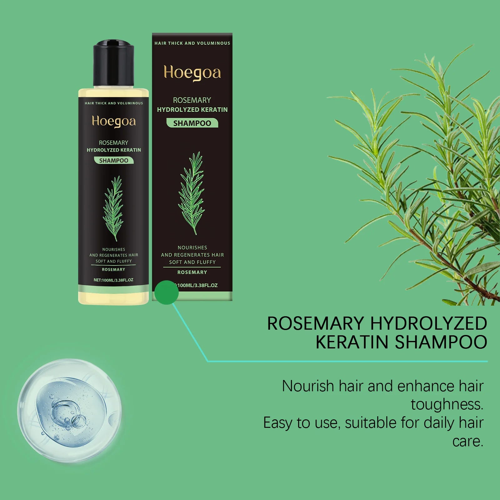 Rosemary Hair Growth Shampoo — Thicker, Fuller Hair