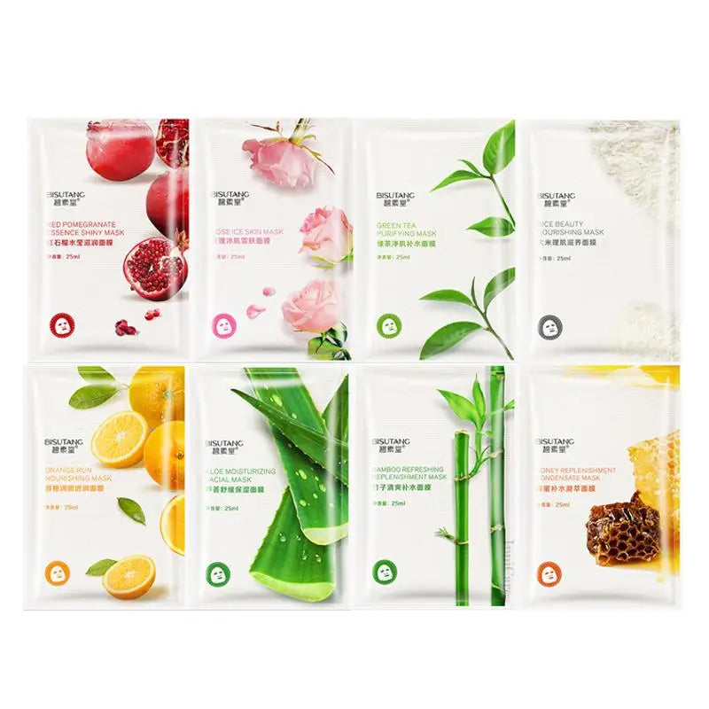 Natural Plant Face Masks Set