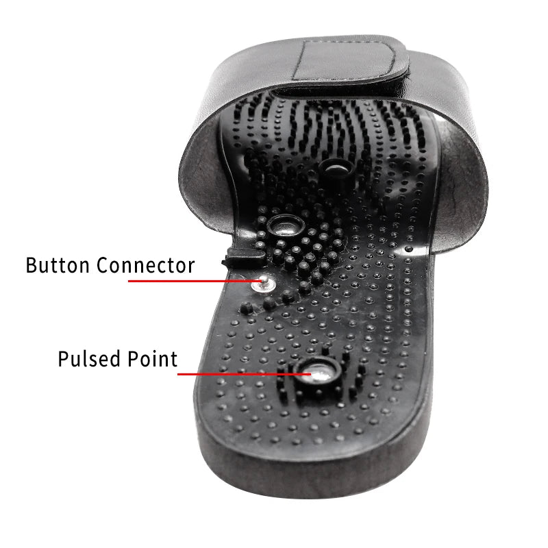 Electric Tens Therapy Massager Slippers For EMS Pulse Physiotherapy Stimulator Magnet Foot Pain Relief Blood Circulation Machine