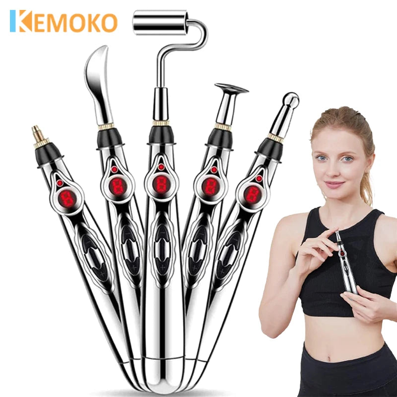 Laser Point Massage Pen Probe Energy Along Meridian Energy Pen Electronic Acupuncture Point Pen Puncture Needle Physical Therapy