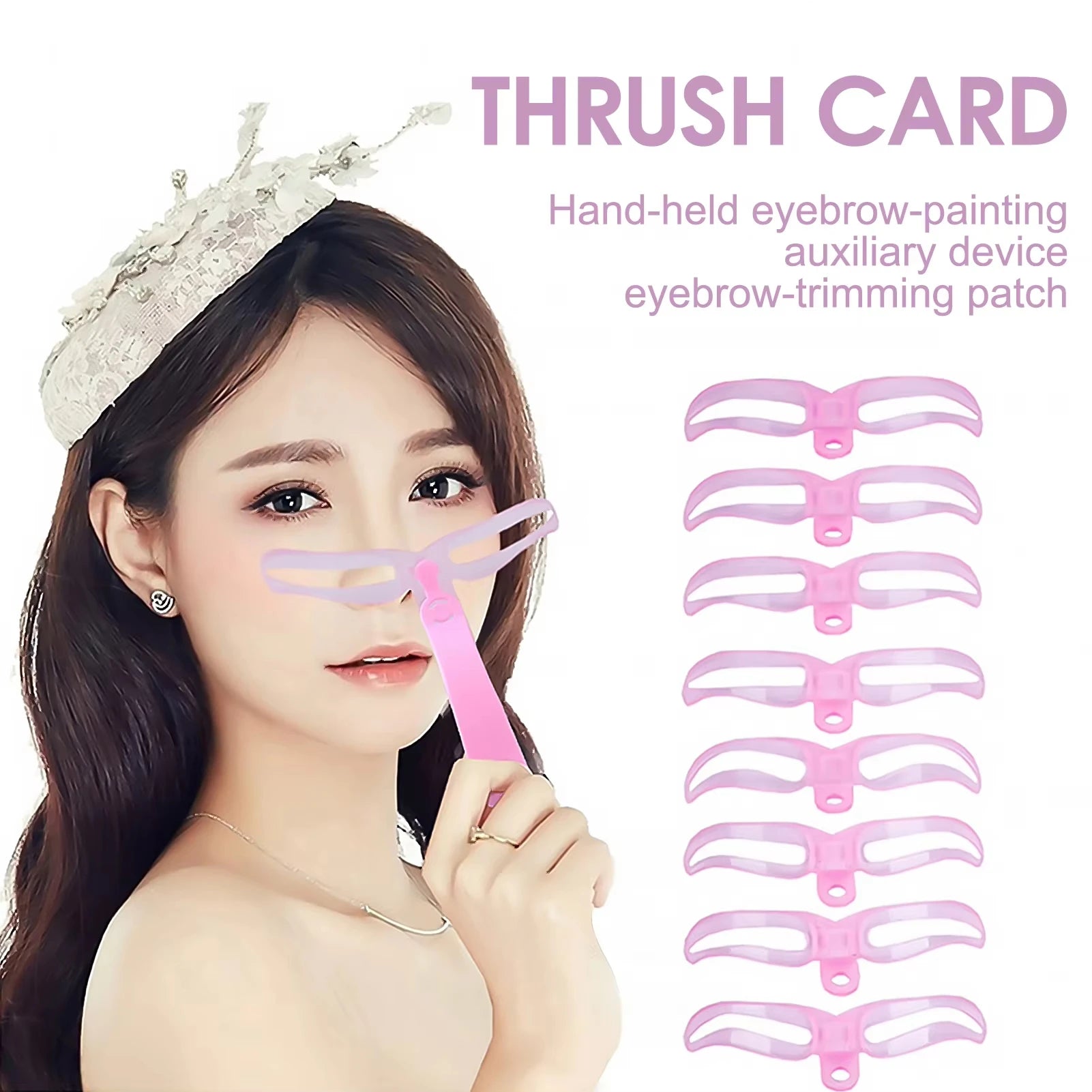 DIY Eye Makeup Stencils Eyebrow Template eyebrow trimming patch Beauty Tools Perfect for Solan professional makeup