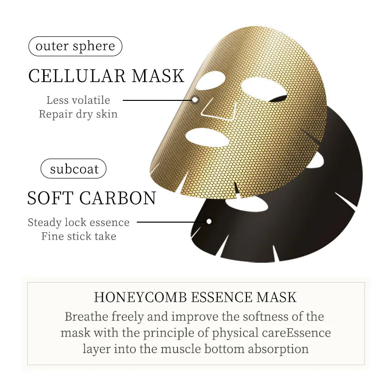 SADOER 24K Gold Moisturizing Facial Masks Set